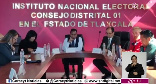 Evalúan Consejos Distritales del INE en Tlaxcala avances del Proceso Electoral Extraordinario