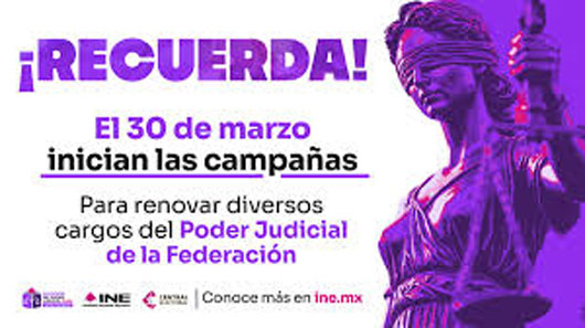 Inician campañas para la elección del Poder Judicial de la Federación
