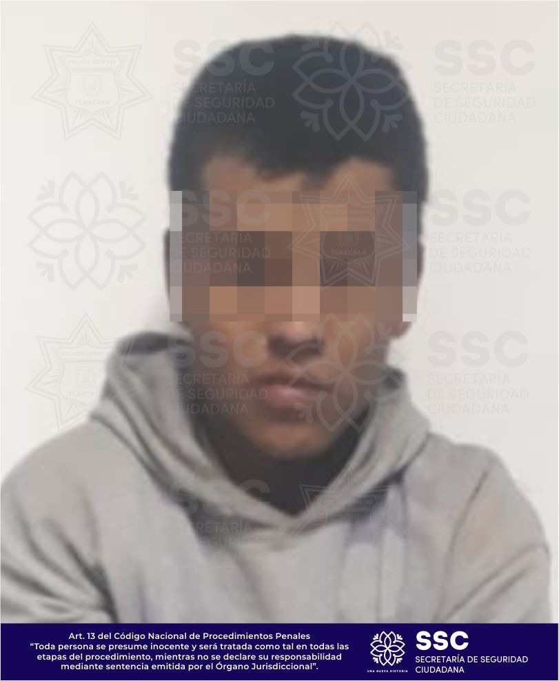 Asegura SSC a dos sujetos por robo de cable en Tlaxcala