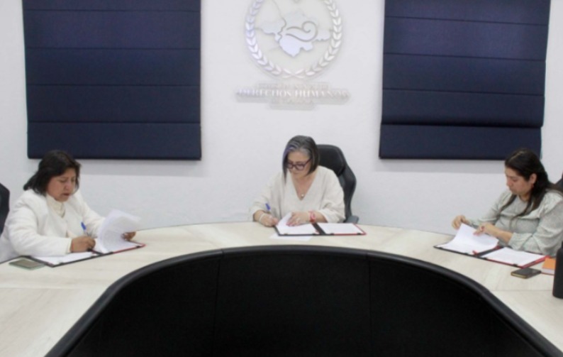 Firmó CEDHT convenio de colaboración con Cafami y Comisión de asuntos migratorios del Congreso local