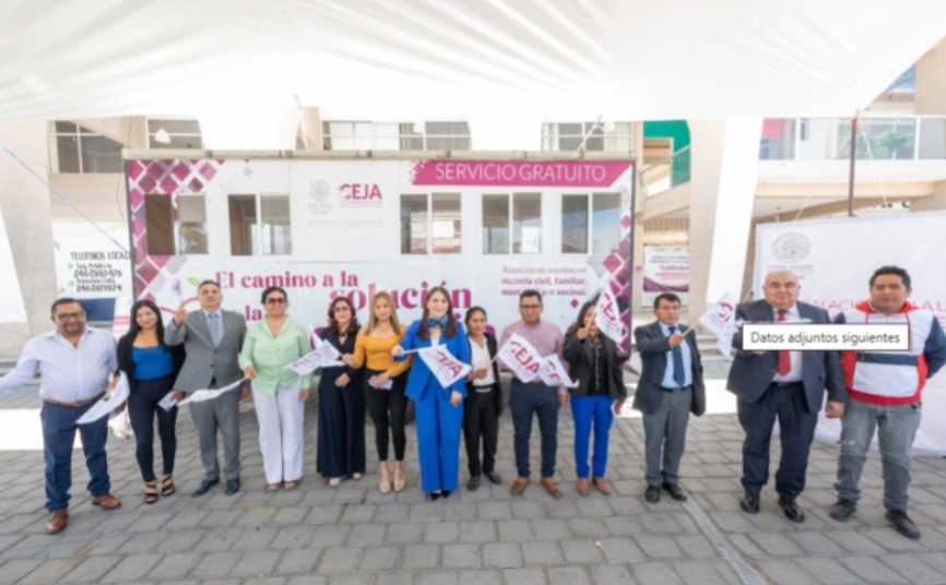 Dan banderazo de inicio de actividades del CEJA-Móvil en Quilehtla