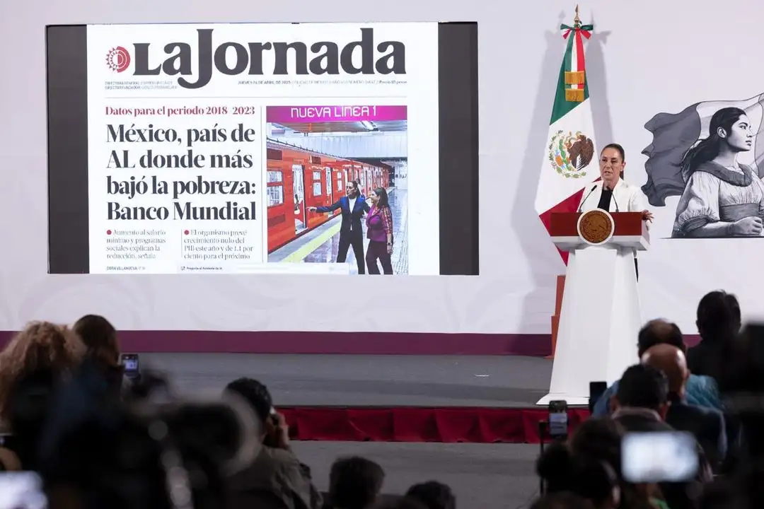 Sheinbaum celebra reconocimiento del BM; México, líder en reducción de pobreza en AL