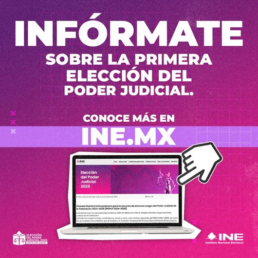 Invita INE a ciudadanía a visitar el portal del Proceso Electoral