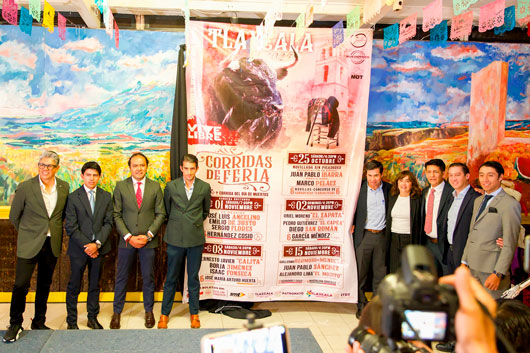 Develaron el cartel taurino de “Tlaxcala, la Feria de Ferias 2025”