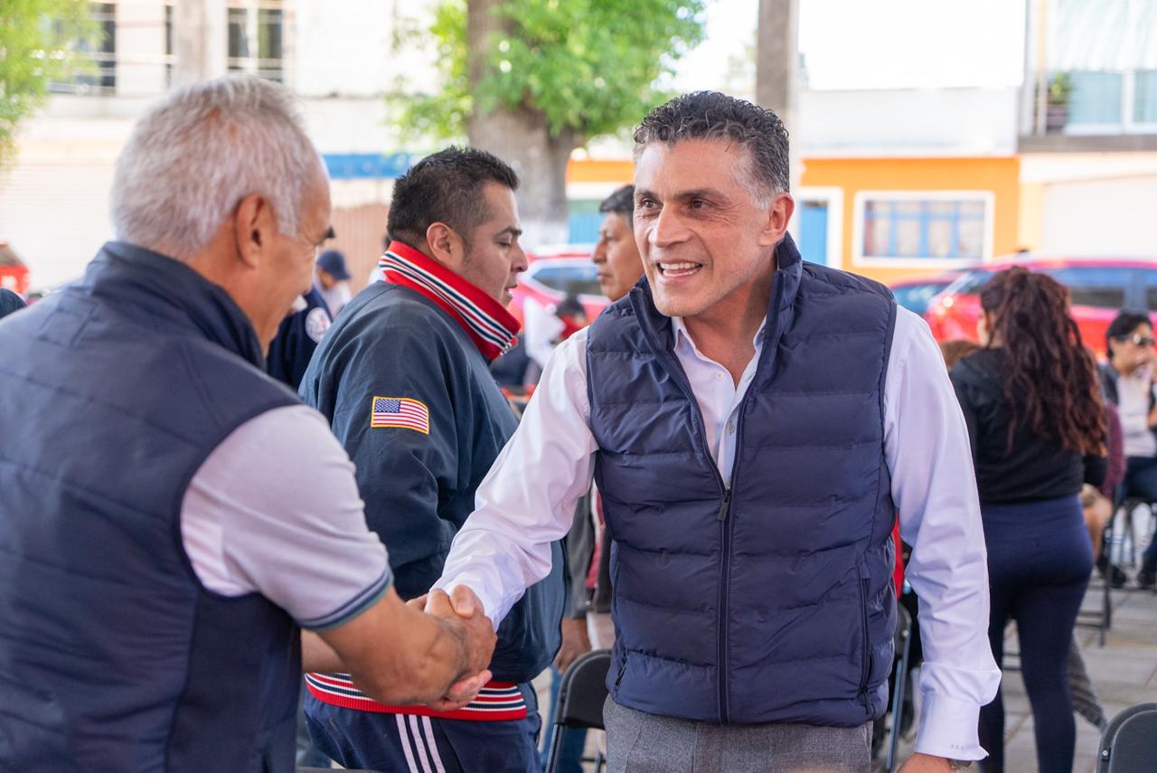 El presidente municipal Alfonso Sánchez García lleva las Jornadas del Bienestar a Santa María Ixtulco