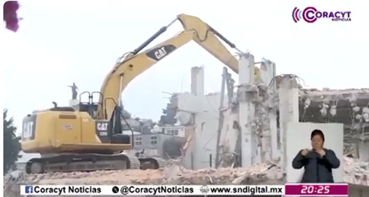 Al 70% demolición del ex Hospital General de Tlaxcala 