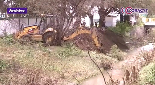 Inicio CEPC trabajos de desazolve en el río Zahuapan 