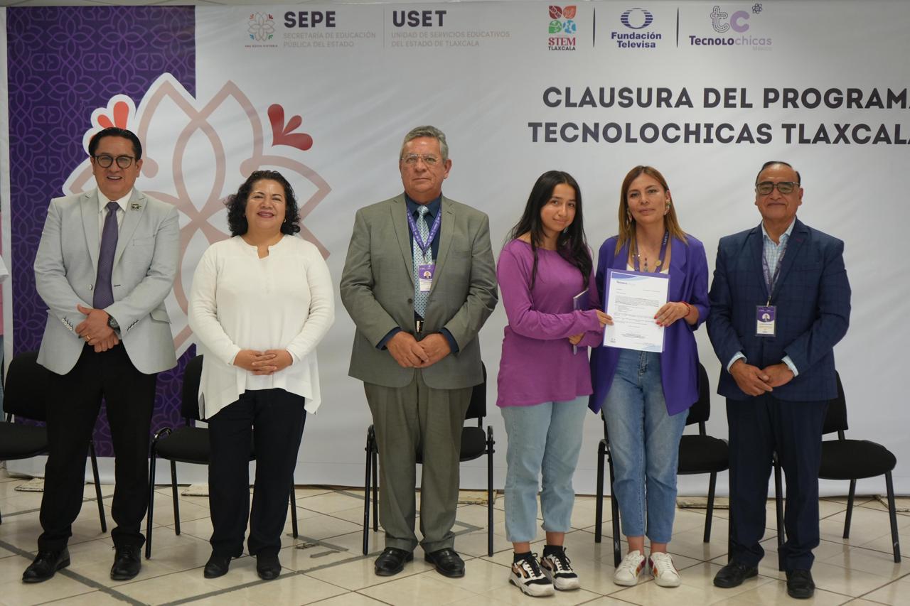 Concluye cuarto bloque de “Tecnolochicas Tlaxcala”; 100 alumnas se capacitan en robótica e inteligencia artificial
