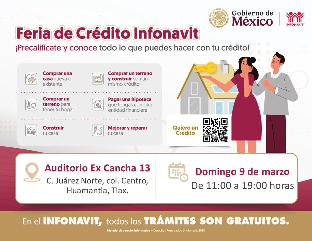 Infonavit realizará feria de atención en Huamantla