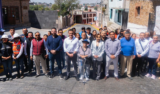 Entregan rehabilitación de las calles Independencia, Mitla y Zitlalpopocatl de la capital tlaxcalteca