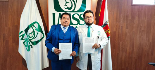  Firma Casa de las Artesanías de Tlaxcala convenio con el IMSS