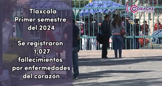 Tlaxcala, entre los estados con menor defunciones por enfermedades cardíacas 