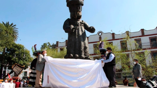Desaparece escultura de “Chinelo” en Xochimilco; fue colocada hace cinco años