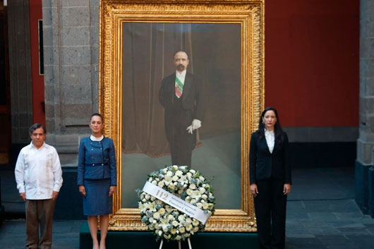 Encabeza Sheinbaum ceremonia por 112 aniversario luctuoso de Francisco I. Madero