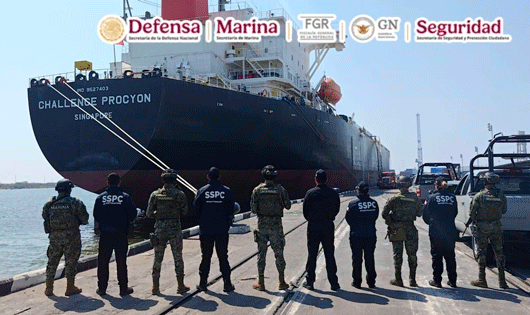 Decomisan buque con 10 millones de litros de diésel en puerto Tampico