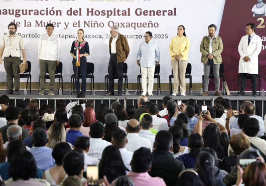 Gobierno federal inaugura en Oaxaca Hospital de la Mujer y la Niñez