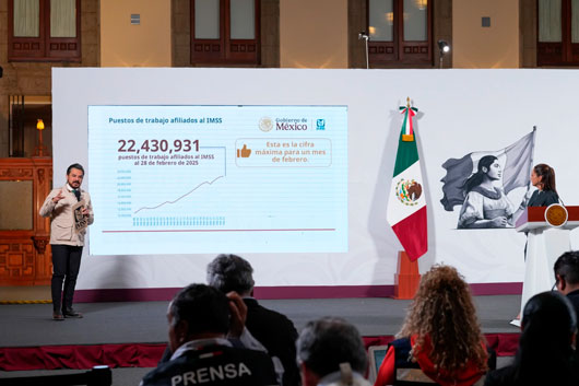 Se crearon en febrero 119 mil 385 puestos de trabajo formal: IMSS