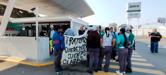 Paran labores decenas de trabajadores de la planta Jatco en Aguascalientes