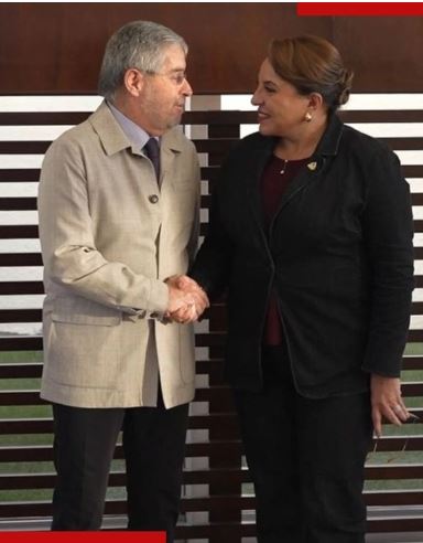 Presidenta de Honduras arriba a México para reunión bilateral con Sheinbaum