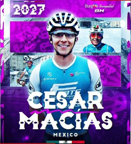 Ciclista mexicano César Macías firma como profesional con Burgos Burpellet BH