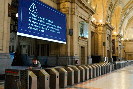Comienza tercera huelga general en Argentina contra políticas de Milei
