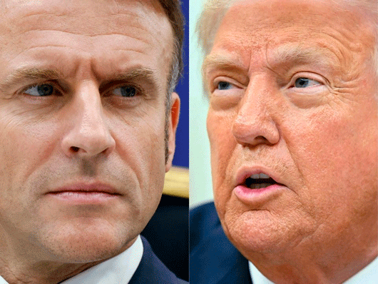 Macron pide suspender las inversiones en EU tras los aranceles