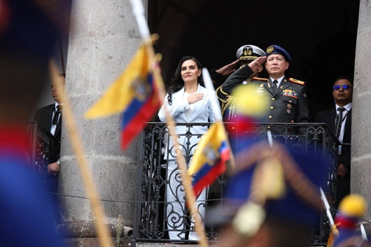 Vicepresidenta asumirá como mandataria de Ecuador el 5 de enero