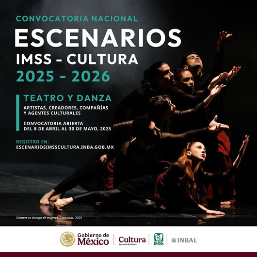 Abre la convocatoria escenarios IMSS-Cultura 2025