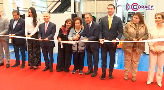 Inauguró gobernadora Lorena Cuéllar línea de impresión del Grupo Empresarial Salaverry 
