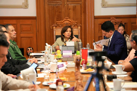 Encabezó gobernadora Lorena Cuéllar mesa de atención de incendios