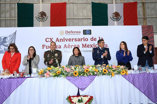 Conmemoraron el “CX Aniversario de la Fuerza Aérea Mexicana” en Atlangatepec