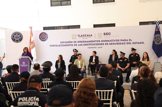 Presentan los nuevos ordenamientos normativos a elementos de la SSC