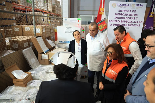 Entregó gobernadora Lorena Cuéllar medicamentos y equipamiento médico especializado
