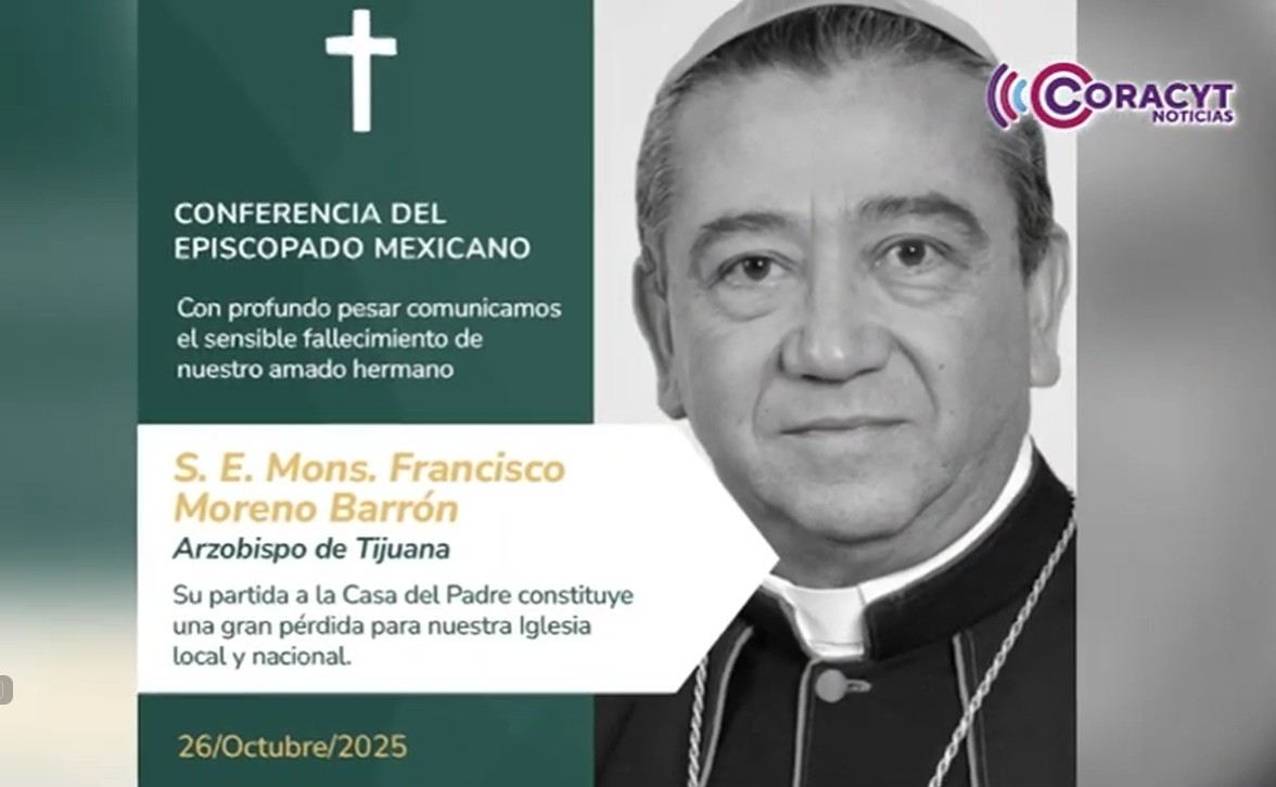 Fallece monseñor Francisco Moreno Barrón, arzobispo de Tijuana