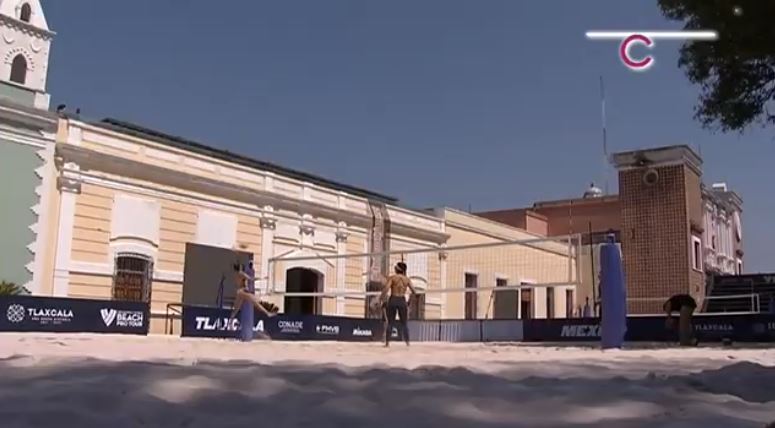 Comenzaron entrenamientos en la cancha del Tour Mundial de Playa en Tlaxcala 