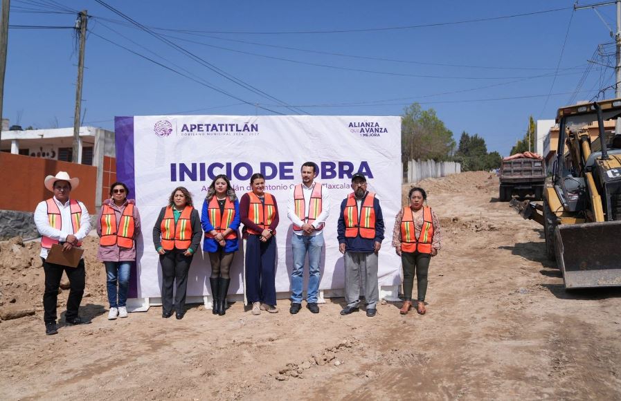 Inicia obra de drenaje sanitario en San Matías Tepetomatitlán