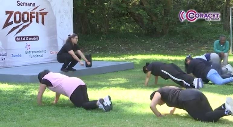 Promueven bienestar con actividades físicas en el Zoológico del Altiplano