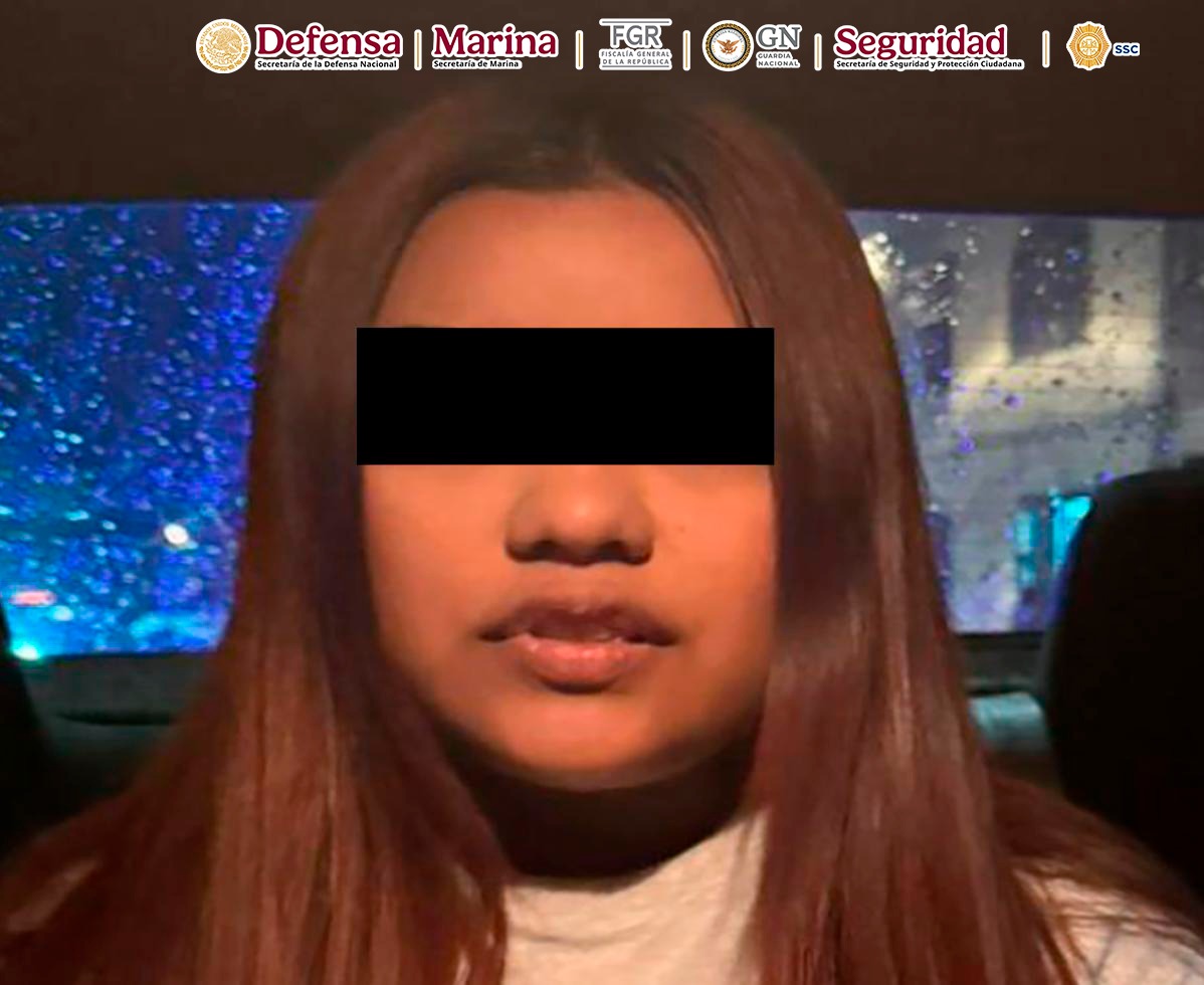 En una operación coordinada en la Ciudad de México, detienen a una mujer integrante de un grupo delictivo transnacional