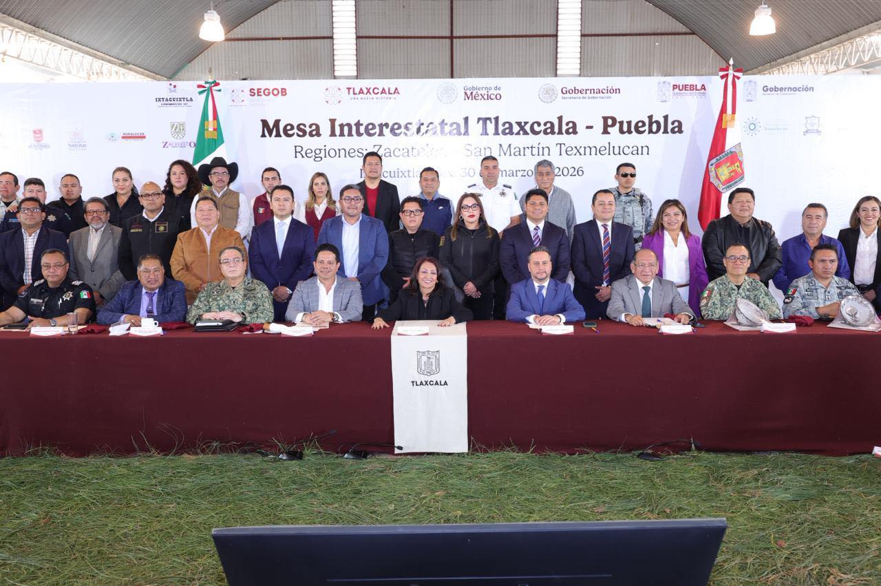 Tlaxcala y Puebla consolidan estrategia conjunta para garantizar la paz