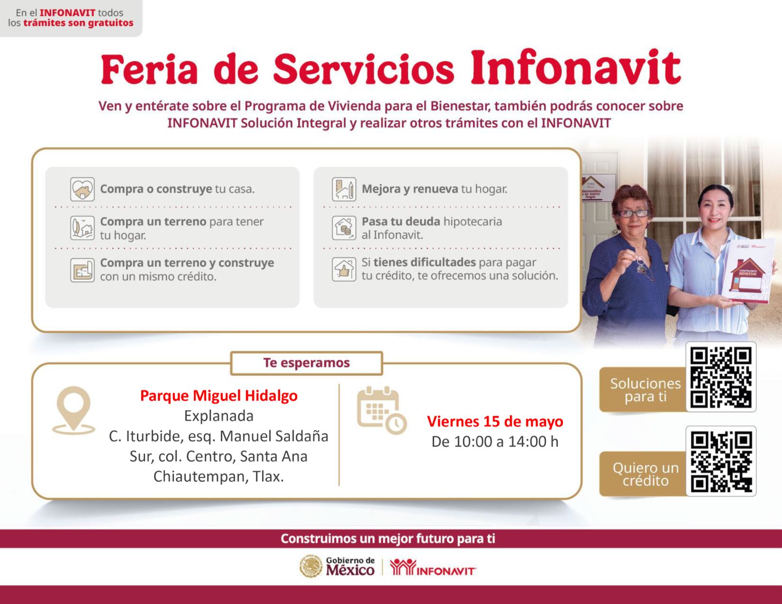 Acercará Infonavit feria de servicios a Chiautempan