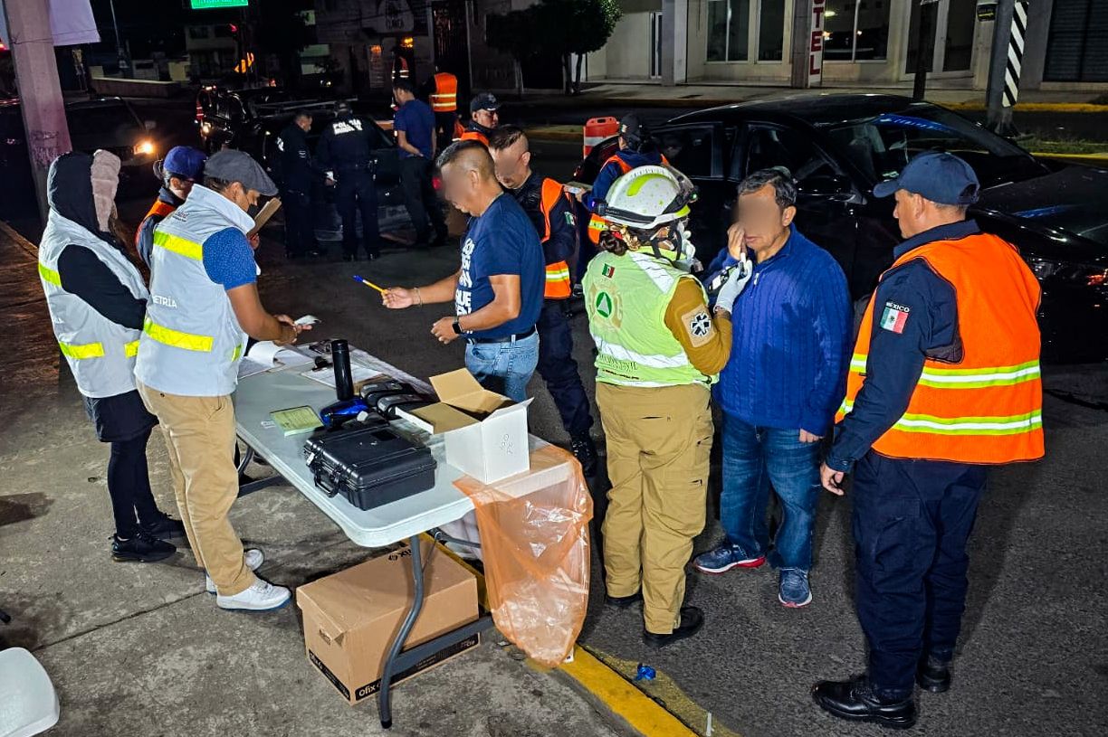 Operativo de alcoholimetría refuerza la prevención y seguridad vial en Tlaxcala Capital 
