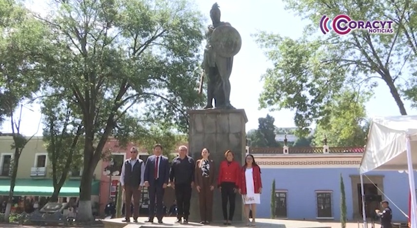 Recuerdan legado de Xicohténcatl Axayacatzin en Tlaxcala