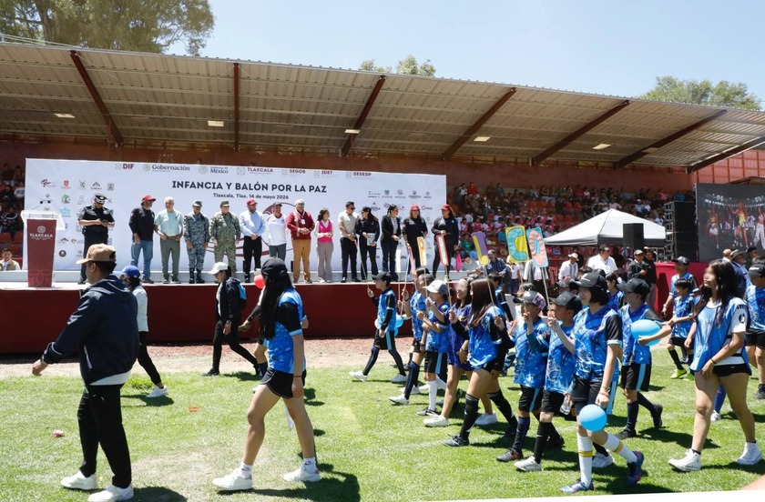 Inició torneo “Infancia y Balón por la Paz” en Tlaxcala
