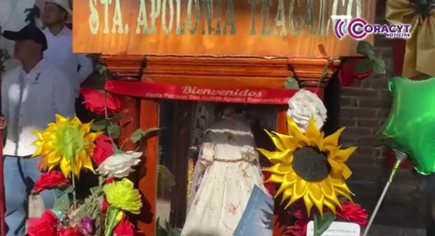 Teacalco alista los festejos en honor a su santa patrona Santa Apolonia