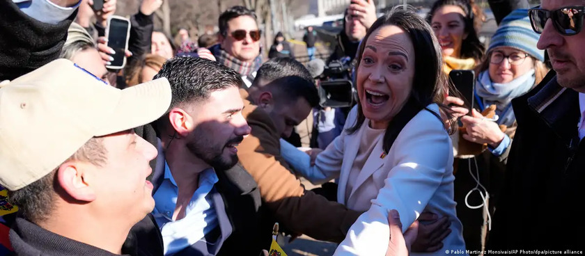 Donald Trump recibe a María Corina Machado en la Casa Blanca