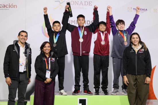 Entregaron medallas a atletas ganadores de taekwondo de la Olimpiada Nacional 2026